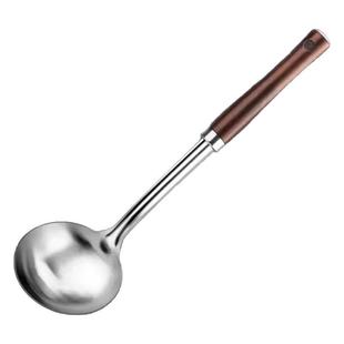 食品级不锈钢汤勺家用大号盛汤防烫大汤勺长柄勺子粥勺炒菜汤勺子