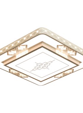 简约方形超大号LED语音吸顶灯