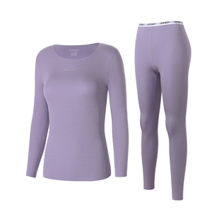 Jockey蚕丝真丝美肤科技恒温随心裁女士保暖内衣套装秋衣秋裤打底