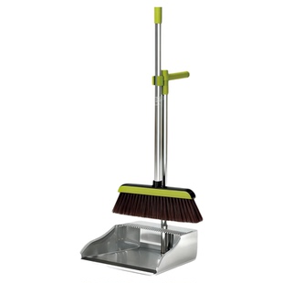 不锈钢扫把套装两件套簸箕家用扫地笤帚宿舍扫帚垃圾铲组合加厚