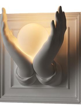 HAOYI祈祷夜灯壁饰客厅挂件