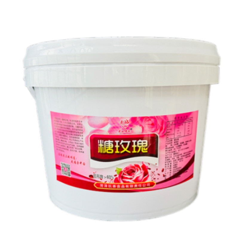 糖玫瑰酱9斤桶装花酱纯手工馅料