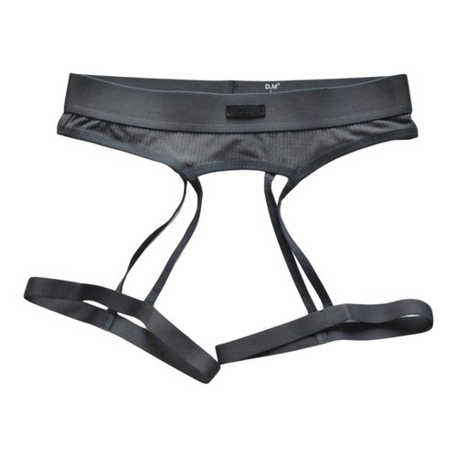 D.M男内裤低腰性感莫代尔宽条绒毛柔软丁字缕空个性情趣火辣配件