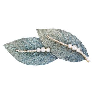 【紫罗兰正版】珠丽叶发夹弹簧夹新款边夹时尚百搭发饰生日礼物