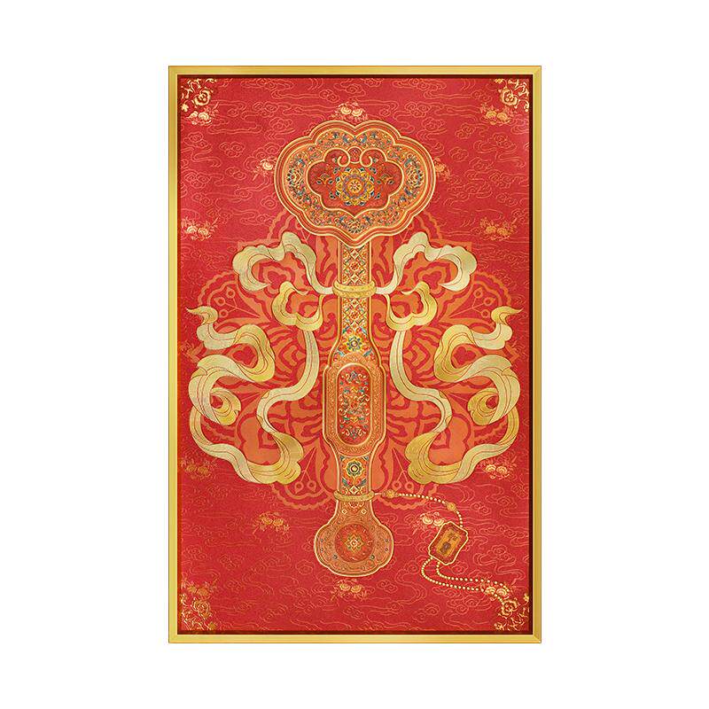 故宫大吉如意挂画生日礼物