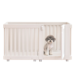 takemehom进口专用狗笼子宠物围栏室内别墅可移动中小型犬狗窝床