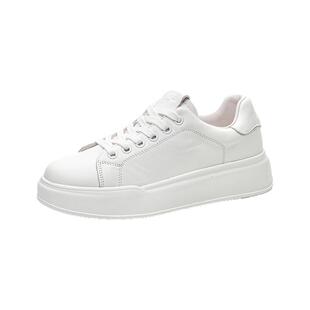 头层牛皮小白鞋女2025春秋新款真皮大码女鞋羊皮百搭运动休闲板鞋