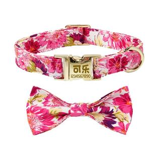 狗狗刻字项圈防走失颈圈脖圈小泰迪牵引绳小中大型犬伸缩狗绳狗圈