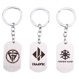 三角洲行动周边挂件哈夫克G.T.I.阿萨拉不锈钢游戏学生书包包饰品