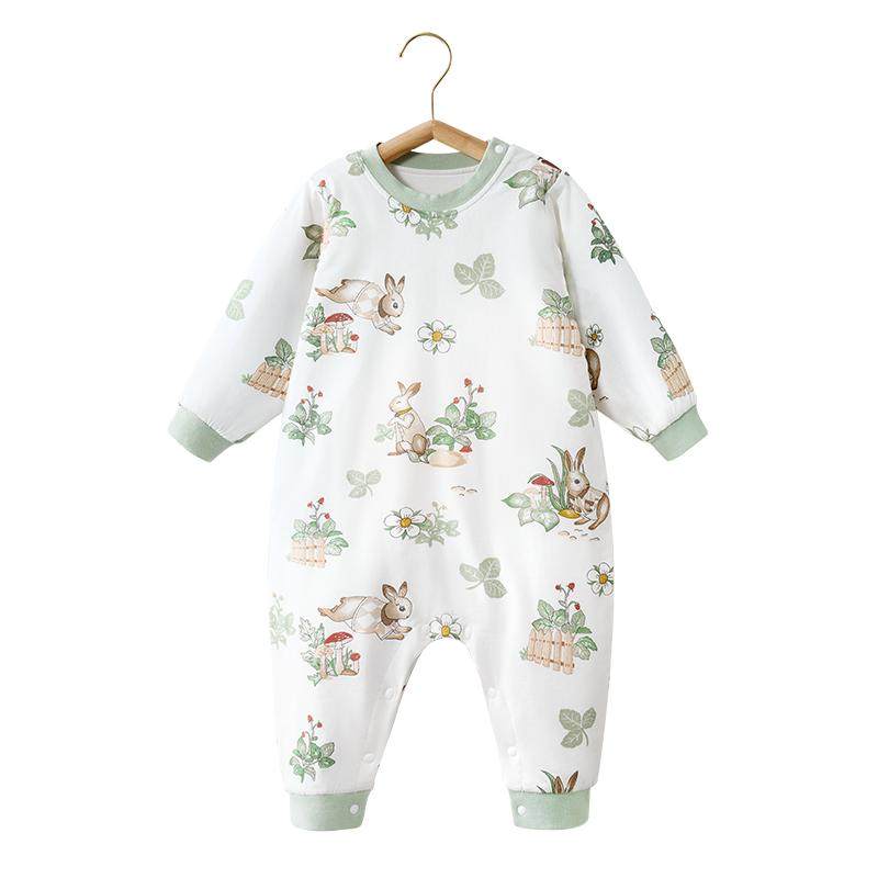 贝肽斯儿童睡衣春夏透气纯棉连体睡袋男童女童宝宝2025新款家居服