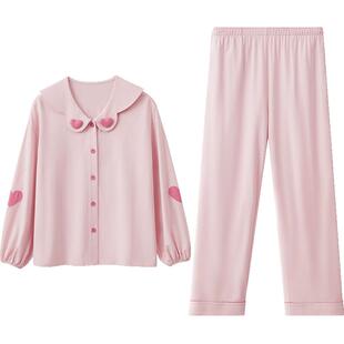 红豆居家儿童睡衣女童长袖长裤家居服亲子套装母女孩纯棉2026新款