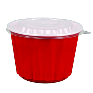 打包盒一次性餐盒高档食品级加厚冒菜外卖中国红色便当饭盒耐高温