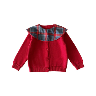 宝宝春装套装春秋幼儿毛衣开衫两件套春季打底裤新款周岁婴儿衣服