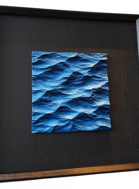 海浪装饰画简约现代客厅卧室挂画