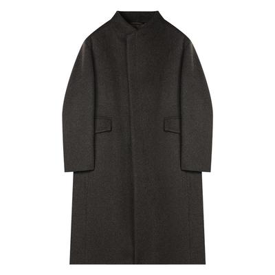 新中式立领羊毛呢子大衣男长款过膝新款2025风衣保暖加厚冬季外套