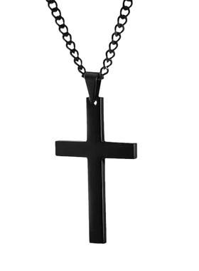 简约十字架项链女小众毛衣链长链