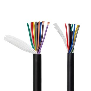 高柔拖链电缆TRVV2芯3芯4芯5芯6芯7芯8 10芯12芯0.3/0.5 0.75平方
