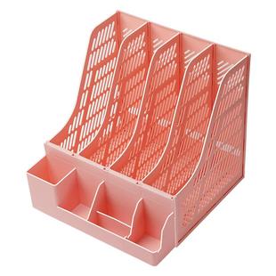 文件收纳架加厚书立架桌面书架收纳盒桌上书夹固定书本收纳置物架书桌放书的书挡书架夹板挡板儿童分隔板书托