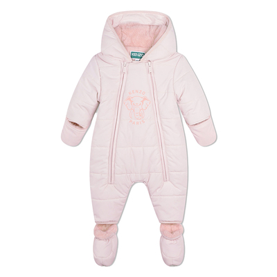 【断码特惠】KENZO KIDS童装婴幼儿摇粒绒加厚连帽连体衣K60459