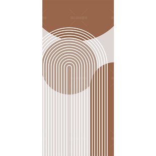 复古简约曲线改造衣柜门贴纸租房布置自粘壁纸翻新柜子贴画可定制