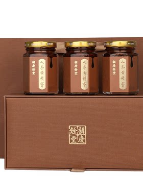 胡庆余堂人参黄精膏80克*3瓶/盒