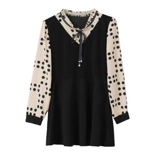 中长款衬衣女士春秋装2025新款大码遮肚子打底衫减龄妈妈时尚上衣