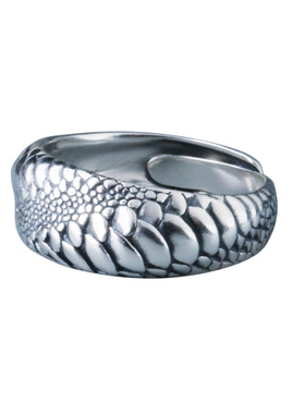 男士925纯银戒指环霸气无尽之蛇