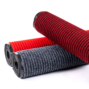 红地毯结婚店铺开业门口婚礼展会舞台婚庆加厚防滑迎宾地垫双条纹