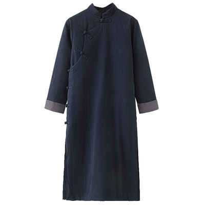 冬季大码棉袍宽松加厚中国风大褂