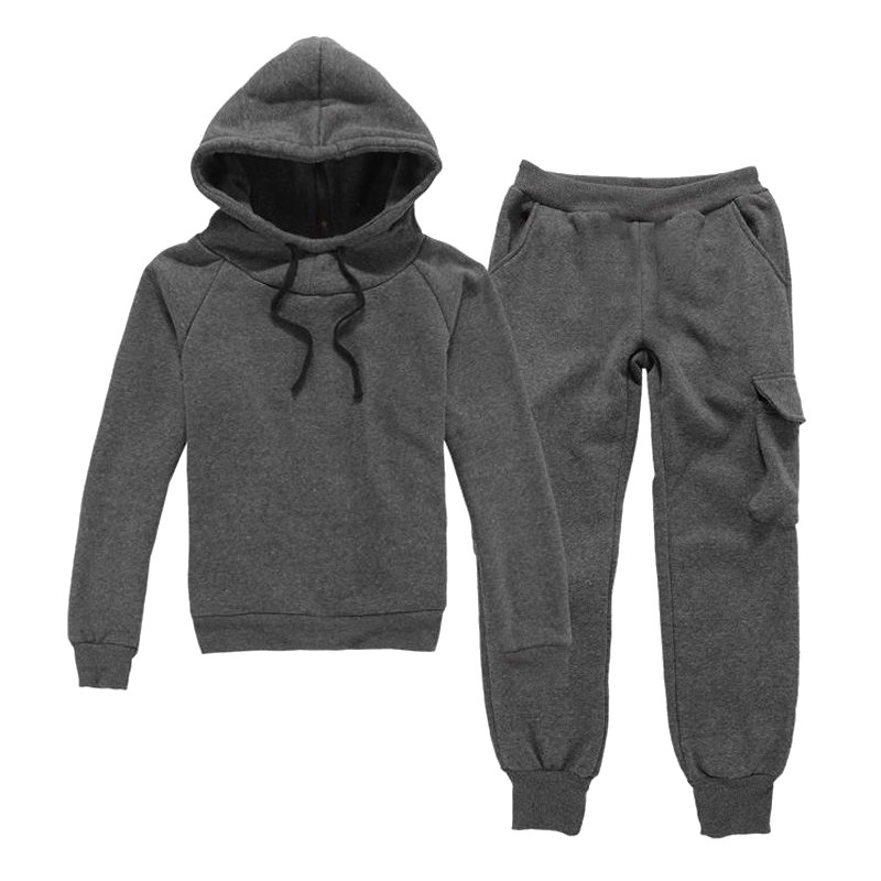 甜良服饰加绒秋冬套装连帽