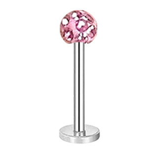 满钻平底耳骨钉helix耳钉小众设计感高位上耳轮钉医用钛钢养耳洞