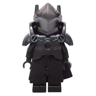 乐高 LEGO 稀有人仔零件 蒸汽骑士 暗钛金属黑色头盔甲 城堡朋克