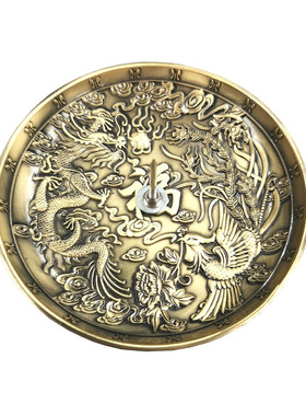 艾灸托盘合金大号厚重艾条柱底盘