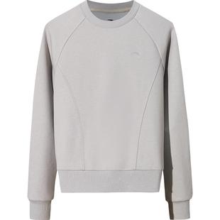 安踏奶芙卫衣丨易打理长袖加绒套头衫女装冬季慵懒风休闲运动上衣