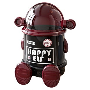 垃圾桶家用2025新款潮玩太空人卧室客厅垃圾箱童带盖大容量果皮箱