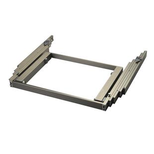 抽屉式折叠抽拉隐形餐台导轨平推伸缩餐桌滑轨带脚多功能书桌轨道