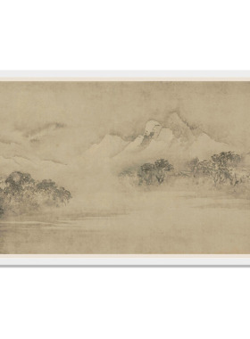 牧溪潇湘八景图国画真迹临摹