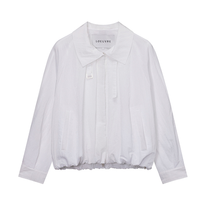 loeuvre翻领薄款短外套女