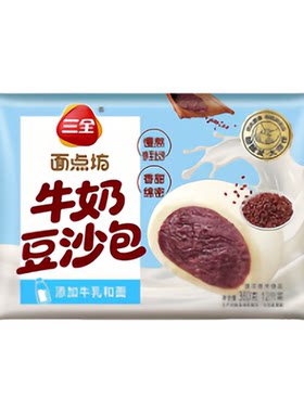 三全牛奶豆沙包360g简单易做