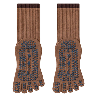 五指瑜伽袜子防滑专业女2025新款秋冬普拉提训练室内运动专用分趾