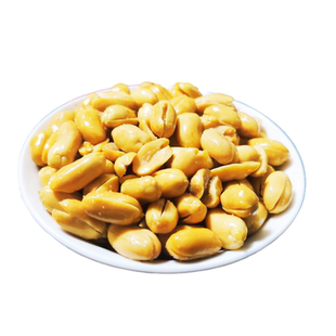 油炸香酥花生去皮撒盐熟咸口咸脆可口零食炒货小吃下酒菜真空包装