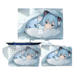 微软Surface贴纸Laptop Studio保护膜平板电脑Pro9/8/7贴膜GO3背贴ProX定制Book2笔记本机身外壳键盘四面全包