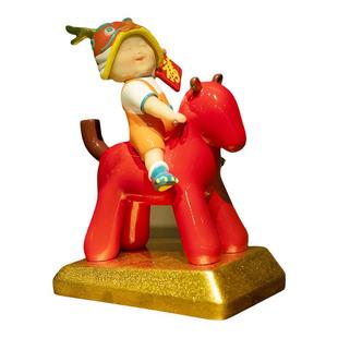 稀奇艺术 《马上兴龙》桌面艺术龙年马年摆件生日礼物新年礼物