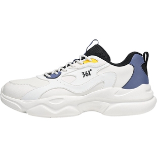 361正品男鞋秋冬新款休闲鞋厚底鞋皮面防水361度男士运动鞋旅游鞋