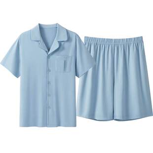 [冰立方]三枪家居服情侣睡衣男冰泉棉凉感抗菌带胸垫家居服女