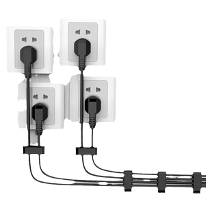 自粘式排线固定座网线卡扣电线布线电缆整理绕线桌下理线走线神器