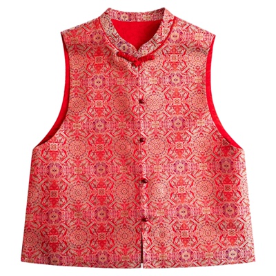 芬领-八达晕-非遗桑蚕丝宋锦40姆米幻彩马甲BX1336-BX1338