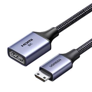 绿联mini/microhdmi公转hdmi母8K高清延长线相机转接头迷你转换器