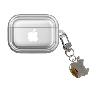 创意简约苹果标志适用于苹果AirPods4代蓝牙耳机保护套个性小众AirPods3耳机壳防摔软壳Pro2代少女心轻奢新款