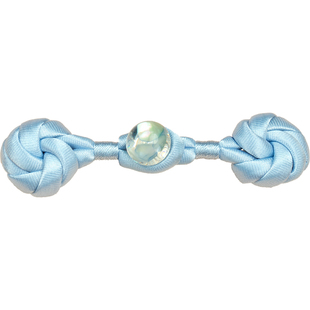 新中式旗袍盘扣玉石曼陀罗花扣复古国风汉服唐装手工编织纽扣辅料